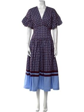 Silvia Tcherassi Allie Dress in Celeste Brown Floral